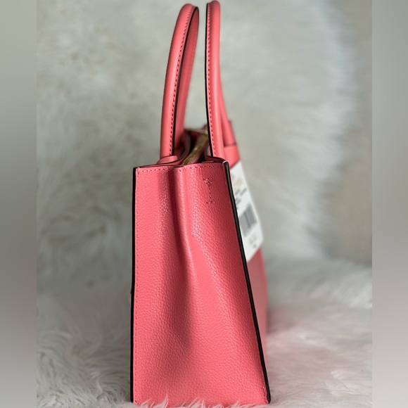 🌸 BRAND NEW MICHAEL KORS “MERCER” Leather Crossbody Bag in Grapefruit Pink - Picture 3 of 4